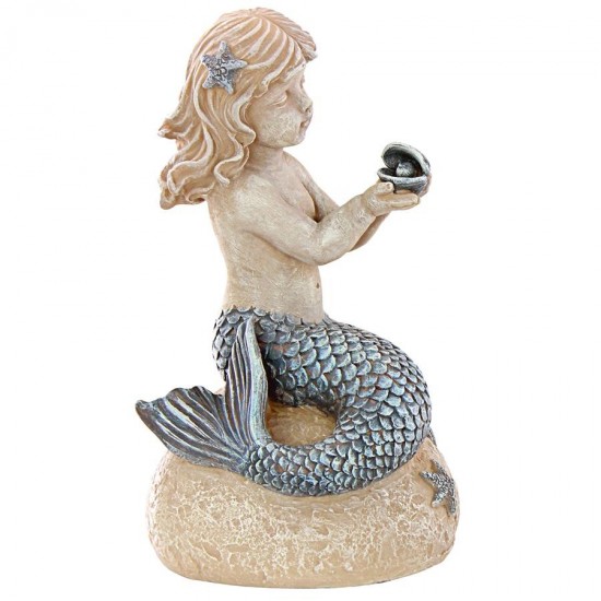 Design Toscano Little Girl Mermaid Holding Shell