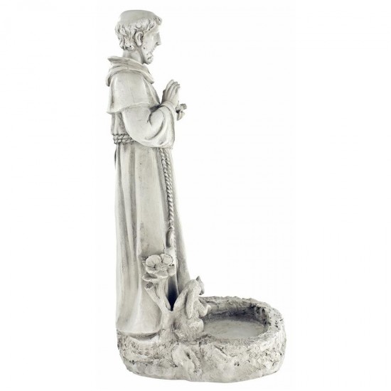 Design Toscano Saint Francis Reflection Pool Birdbath Statue