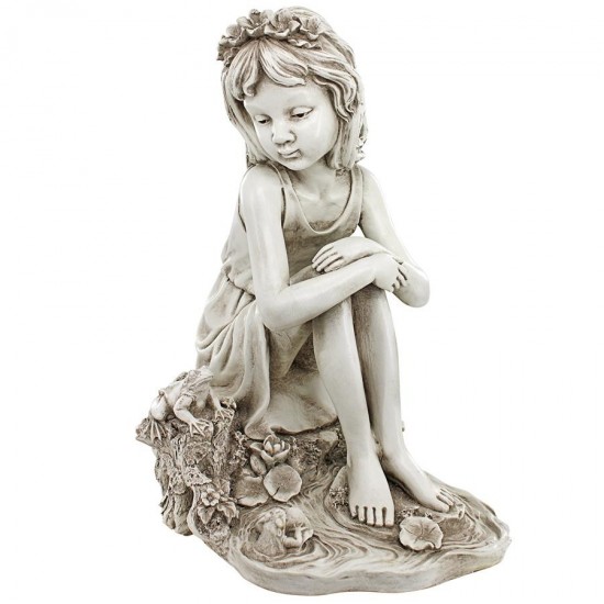 Design Toscano Pausing By The Pond Little Girl Statue