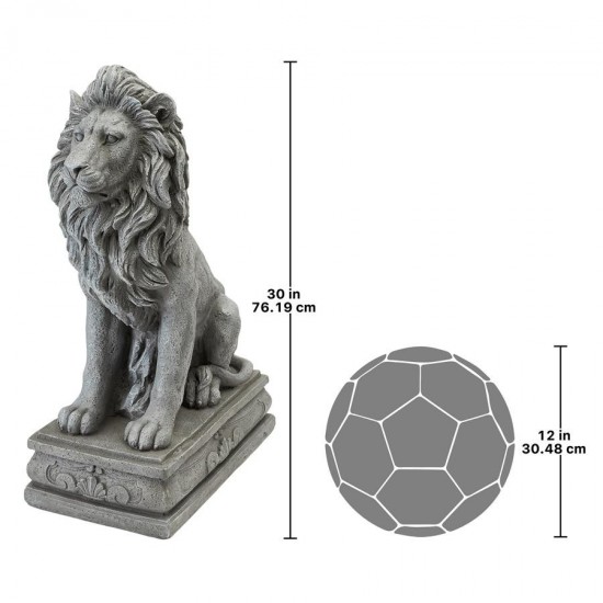 Design Toscano Fouquet Royal Palace Sentinal Lion