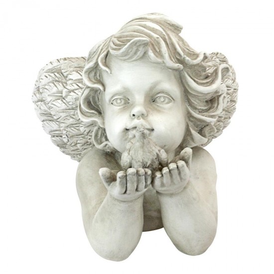 Design Toscano Gods Messenger Cherub With Bird Statue