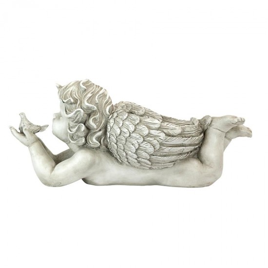 Design Toscano Gods Messenger Cherub With Bird Statue