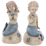 Design Toscano S/2 Mergirl And Merboy Statues