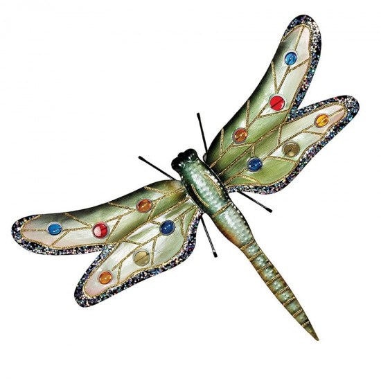 Design Toscano Oversized Metal Dragonfly Plaque