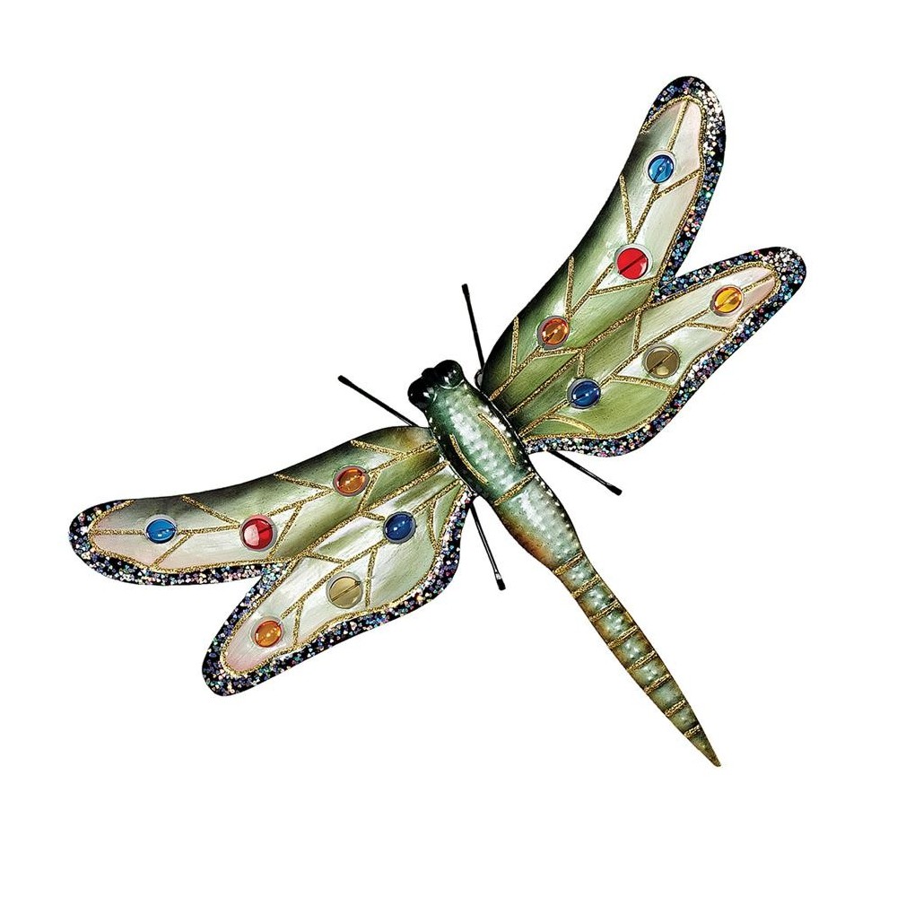 Design Toscano Oversized Metal Dragonfly Plaque Design Toscano Oversized Metal Dragonfly Plaque