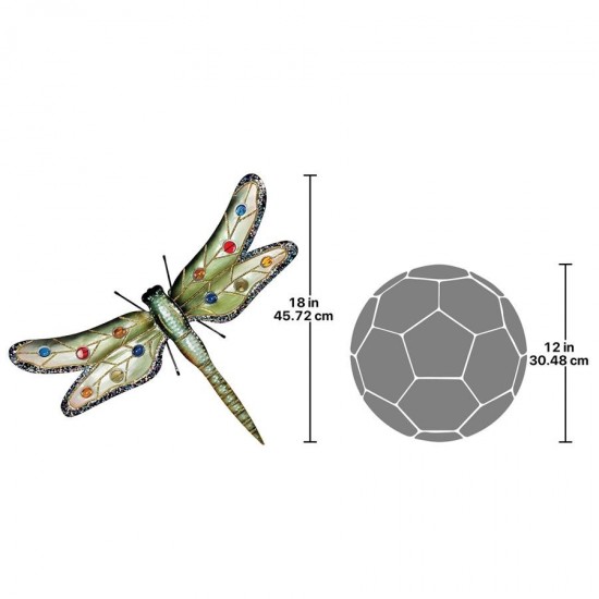 Design Toscano Oversized Metal Dragonfly Plaque