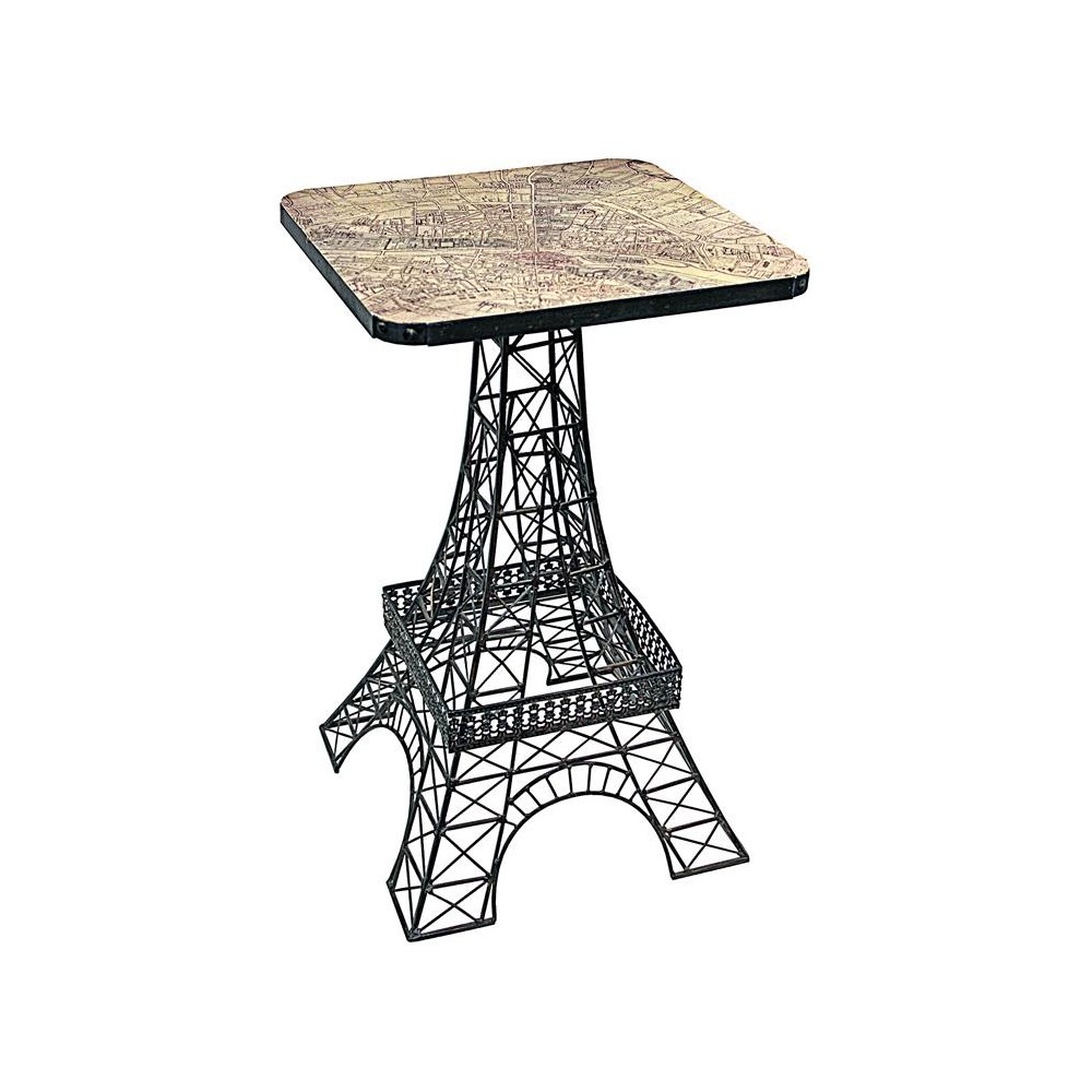 Design Toscano Tour Eiffel Metal Side Table