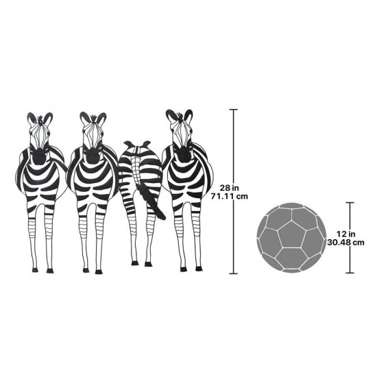 Design Toscano Static Stripes Zebra Frieze