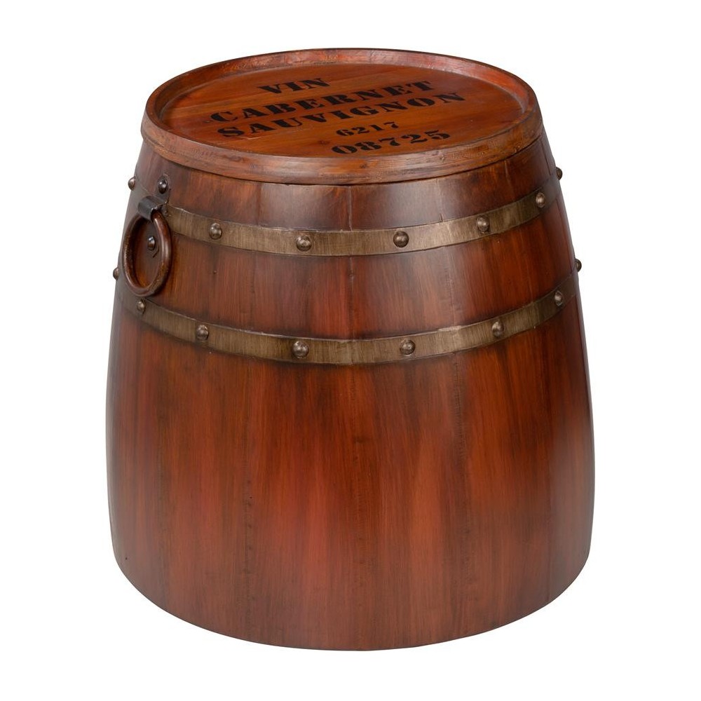 Design Toscano French Wine Barrel Side Table