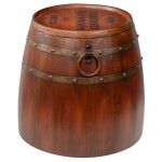 Design Toscano French Wine Barrel Side Table