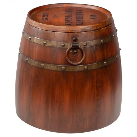 Design Toscano French Wine Barrel Side Table