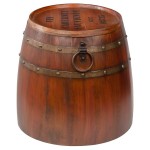 Design Toscano French Wine Barrel Side Table