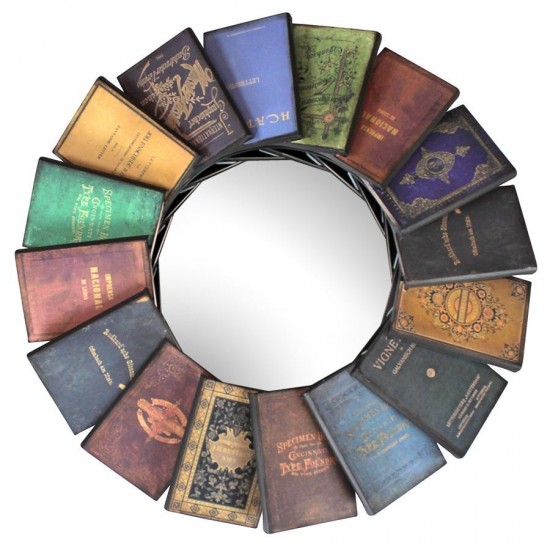 Design Toscano Lord Byron Compendium Of Books Mirror