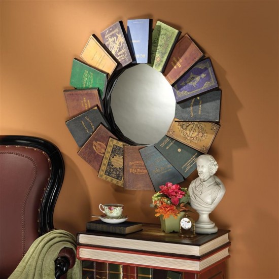 Design Toscano Lord Byron Compendium Of Books Mirror