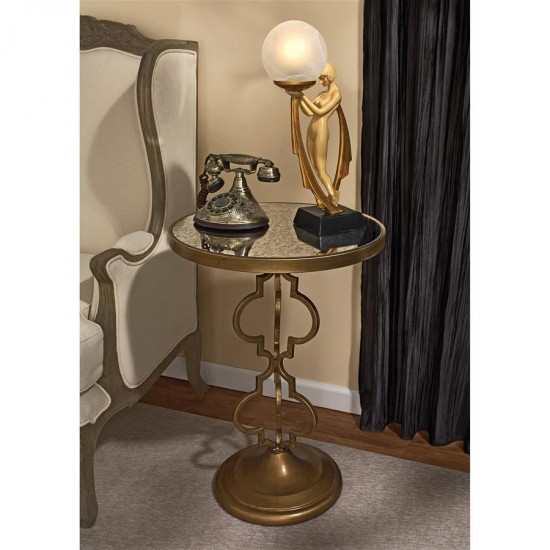 Design Toscano Bacall Art Deco Mirrored Accent Table