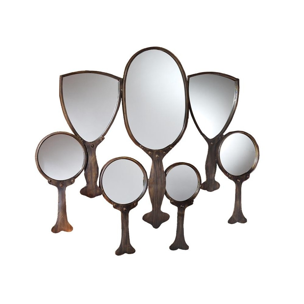 Design Toscano Reflective Gaze Hand Mirror Frieze