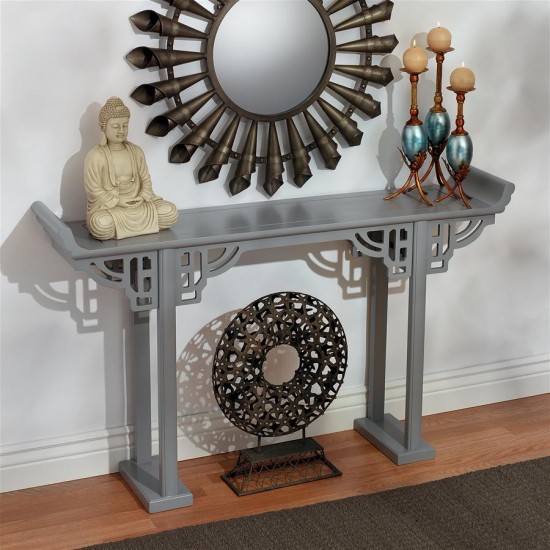 Design Toscano Grey Forbidden City Console Table