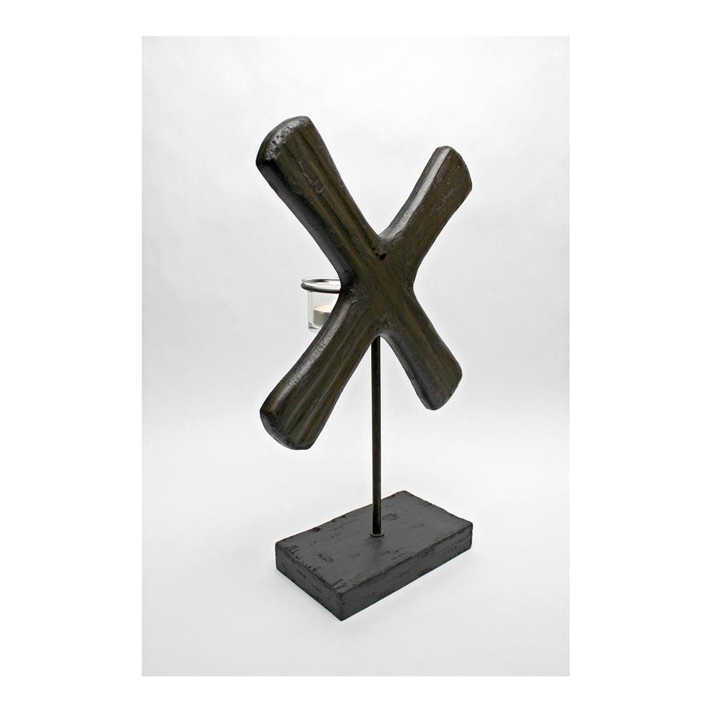 Design Toscano X Form 15In Candleholder On Base