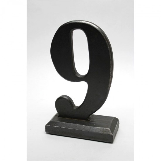 Design Toscano Number 9 Sculptural Typography