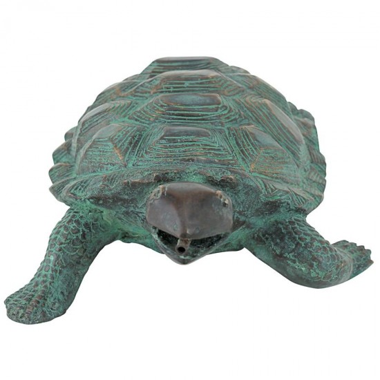 Design Toscano Traipsing Turtle Bronze Statue