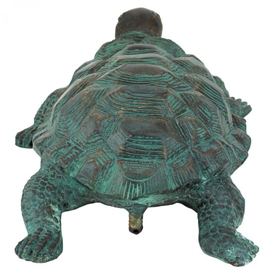 Design Toscano Traipsing Turtle Bronze Statue