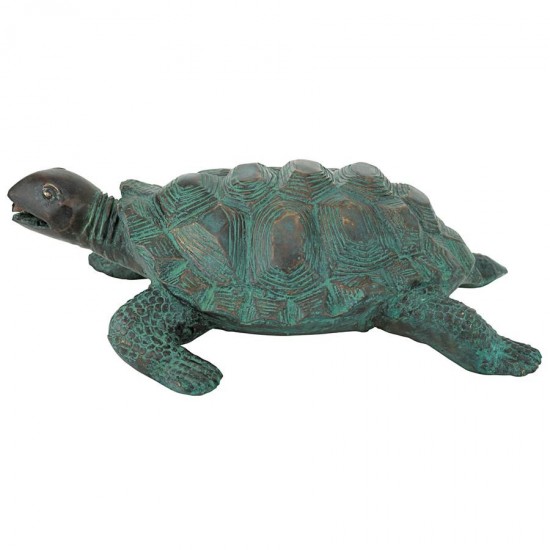 Design Toscano Traipsing Turtle Bronze Statue