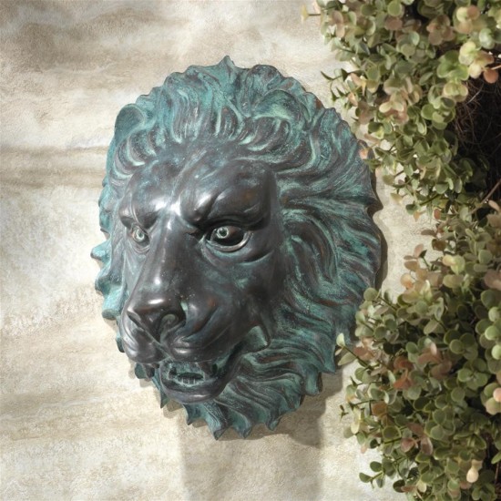 Design Toscano Florentine Lion Head Bronze Plaque