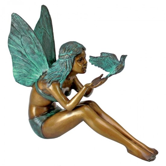 Design Toscano Bird Fairy Bronze Statue