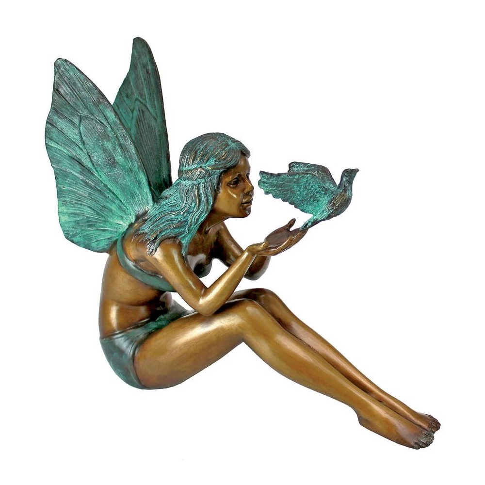 Design Toscano Bird Fairy Bronze Statue