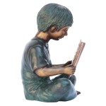 Design Toscano Story Book Boy Bronze Statue