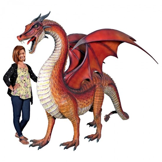 Design Toscano Giant Welsh Red Dragon Statue