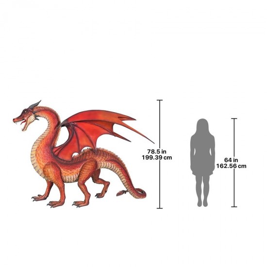 Design Toscano Giant Welsh Red Dragon Statue