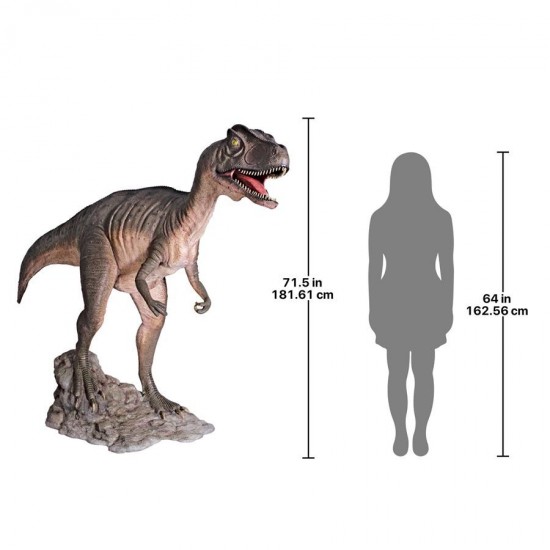 Design Toscano Allosaurus Dinosaur Statue Mouth Open