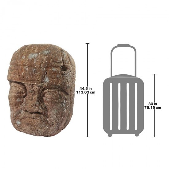 Design Toscano Grande Megalithic Olmec Head Statue