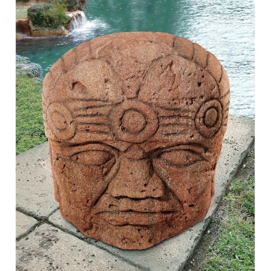 Design Toscano Colossal Megalithic Olmec Head Statue