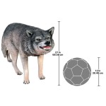 Design Toscano Growling Gray Wolf Statue