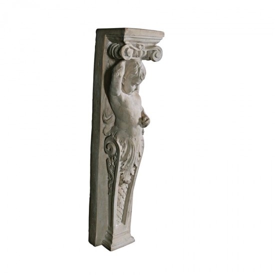 Design Toscano Left Fontainebleau Cherub Pilaster