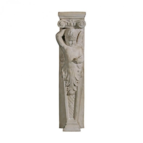 Design Toscano Left Fontainebleau Cherub Pilaster