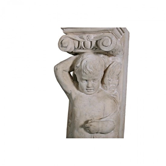 Design Toscano Left Fontainebleau Cherub Pilaster