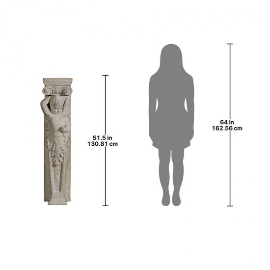 Design Toscano Left Fontainebleau Cherub Pilaster