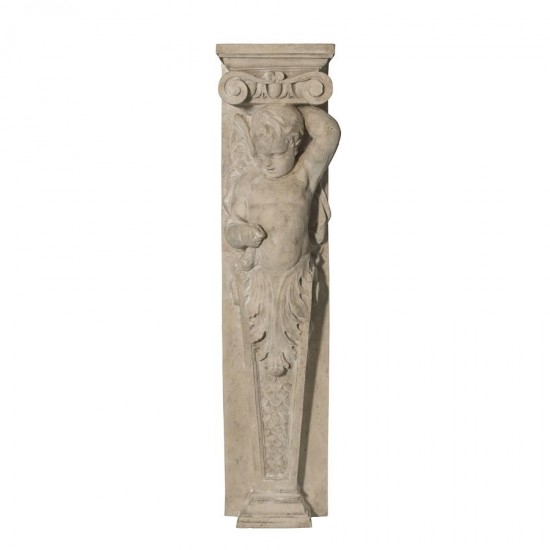 Design Toscano Right Fontainebleau Cherub Pilaster