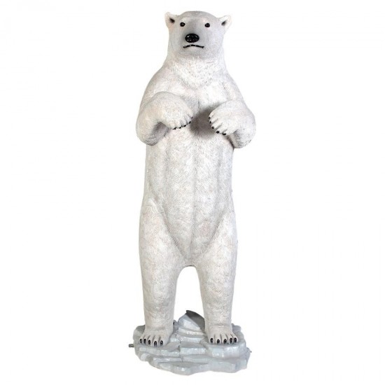 Design Toscano Standing Prodigious Polar Bear Statue