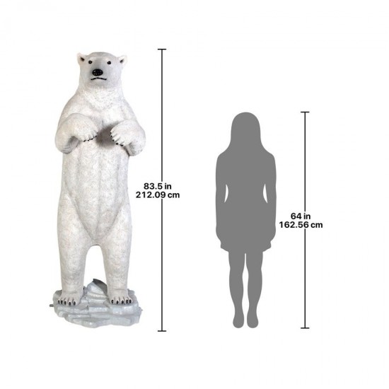 Design Toscano Standing Prodigious Polar Bear Statue