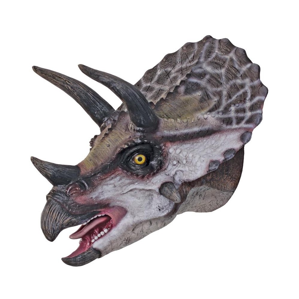 Design Toscano Triceratops Scaled Dinosaur Wall Trophy