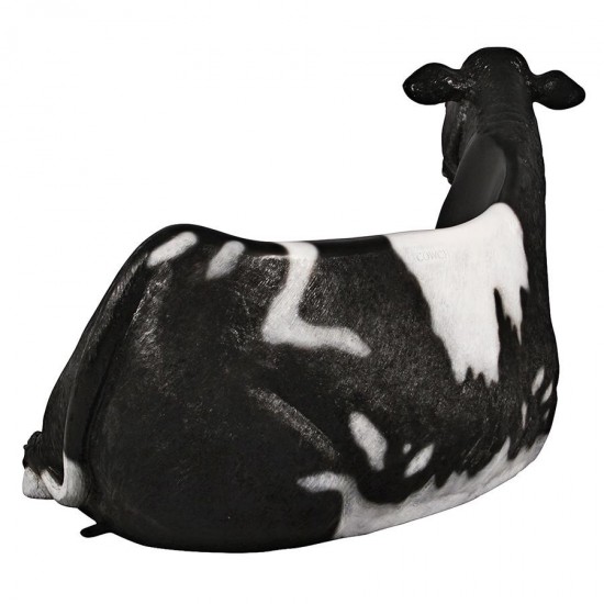 Design Toscano Cowch Holstein Cow Bench