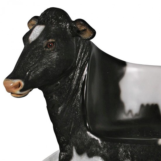 Design Toscano Cowch Holstein Cow Bench