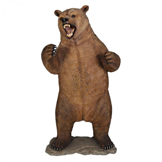 Design Toscano Growling Grizzly Bear Statue