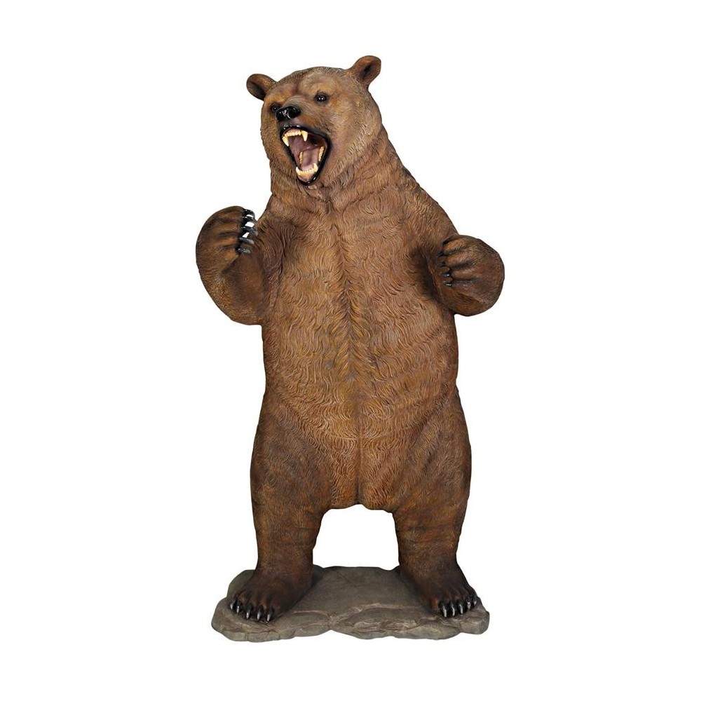 Design Toscano Growling Grizzly Bear Statue