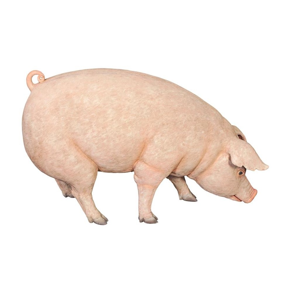 Design Toscano Divine Swine Life Size Farm Pig Statue