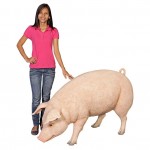 Design Toscano Divine Swine Life Size Farm Pig Statue